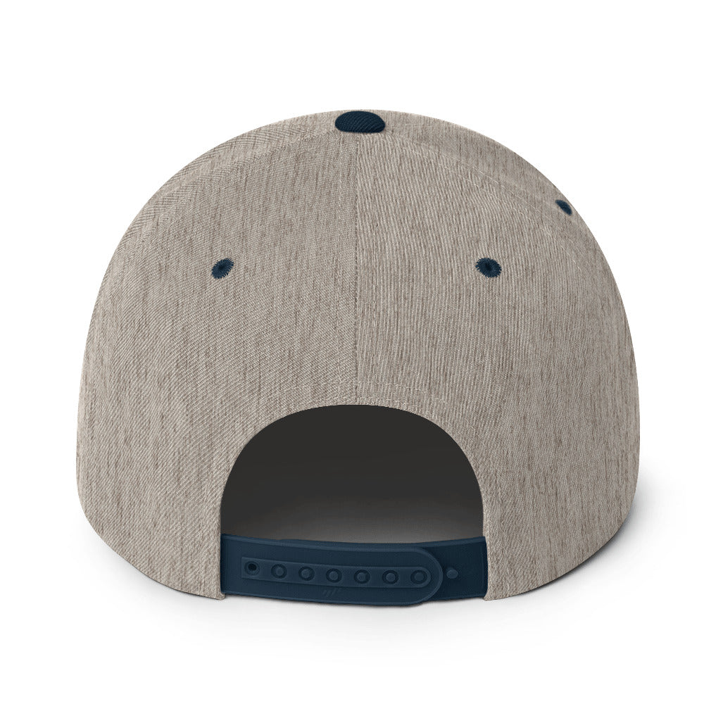 Embroidered Crown Snapback Hat