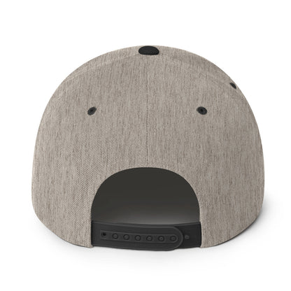 Embroidered Crown Snapback Hat