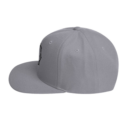Embroidered Crown Snapback Hat
